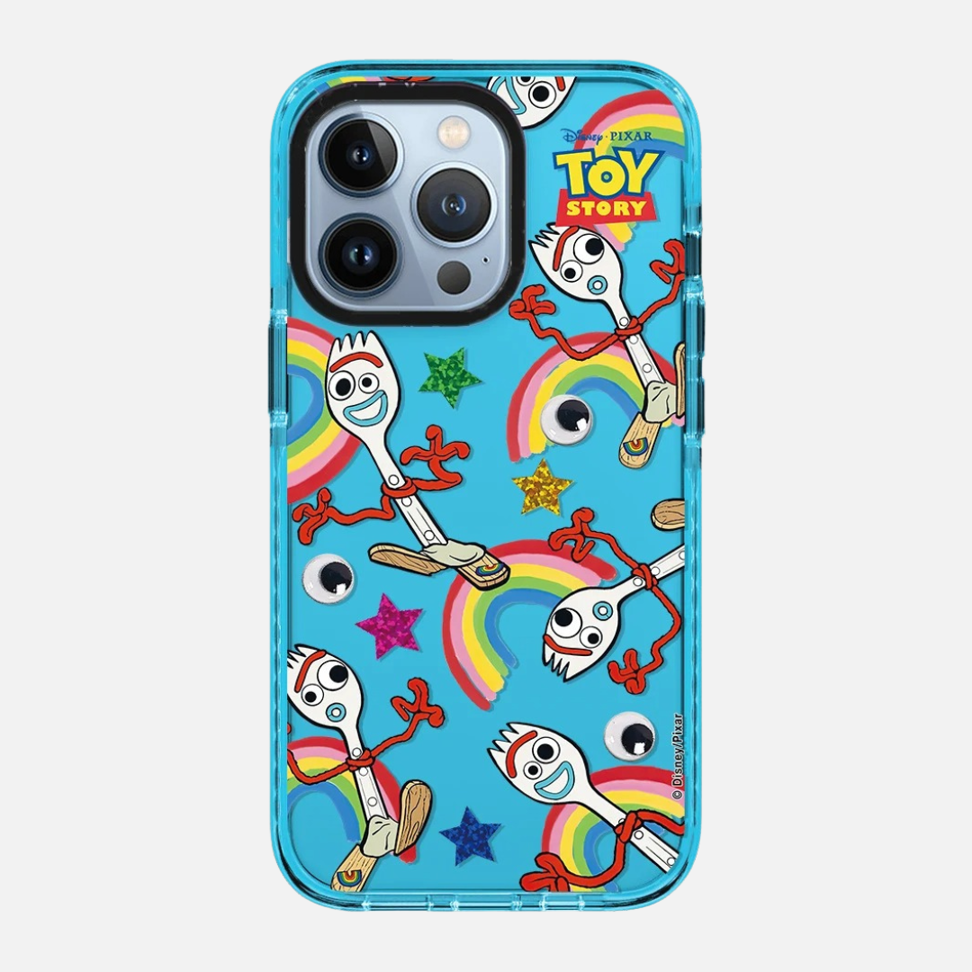 Capa de Iphone Toy Story Forky Glamour Verde